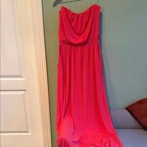 Three 🩷 💗💗Pink hearts Strapless Dress NWT